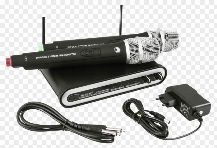 Wireless Microphone Ultra High Frequency Radio Receiver PNG