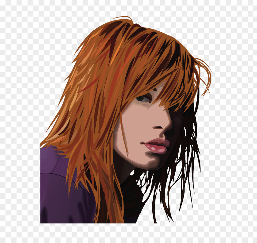 Hayley Williams Hairstyle Bangs Hair Coloring Black PNG