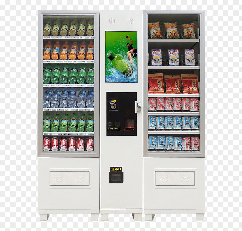 Unlocked Material Unmanned Vending Machine Automatic Coin Tissue Paper Biscuit&Milk PNG