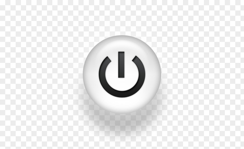 White Power Button Icon No Symbol Sign PNG