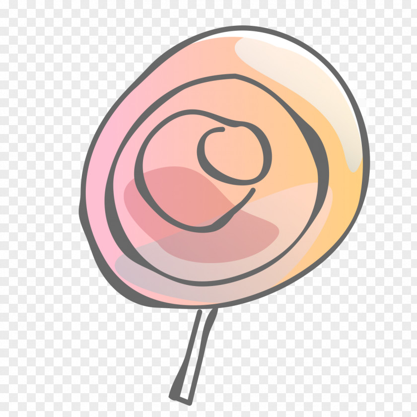 Hand-painted Version Of The Lollipop Color Loop Circle PNG