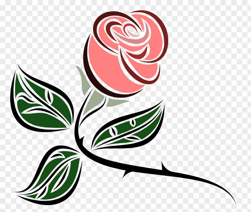 Thorns Rose Pink Clip Art PNG