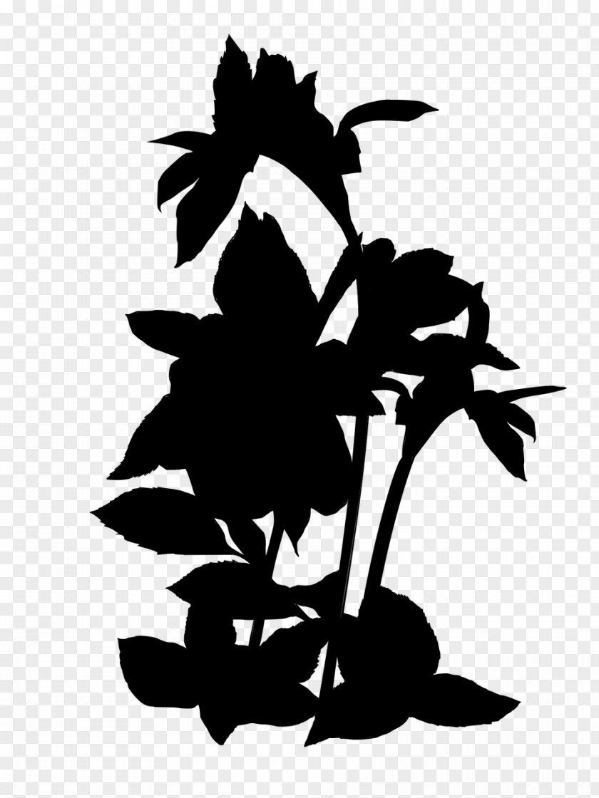 Clip Art Flower Plant Stem Leaf Silhouette PNG