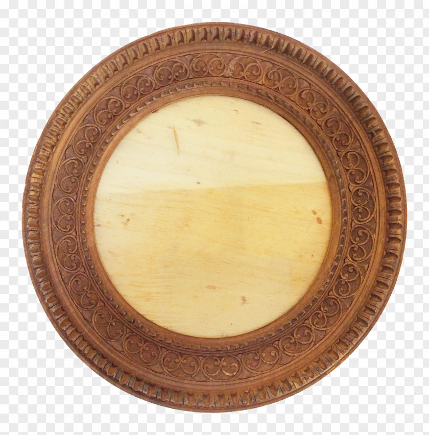 Round Frame Picture Frames Wood Carving Decorative Arts PNG