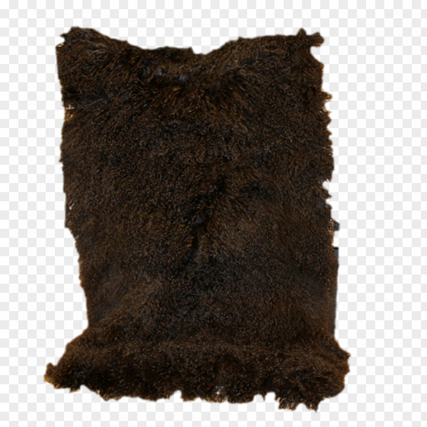 Mink Coat Throw Pillows Fur Brown PNG