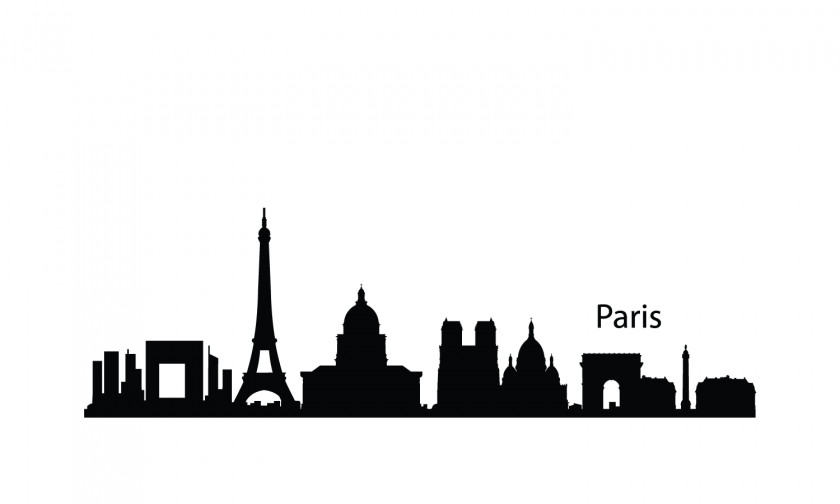 Paris Cliparts Skyline Wall Decal Silhouette Cityscape PNG