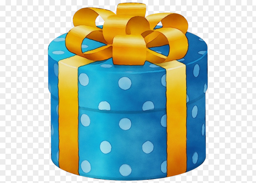 Present Turquoise Gift Box Christmas PNG