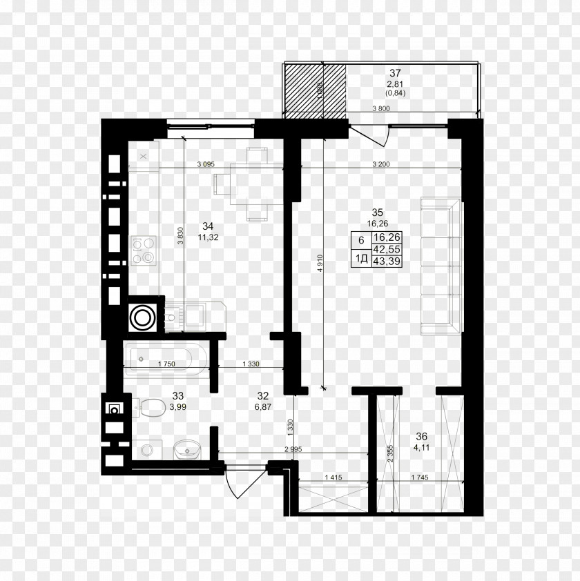 2.14 Floor Plan House Schematic PNG