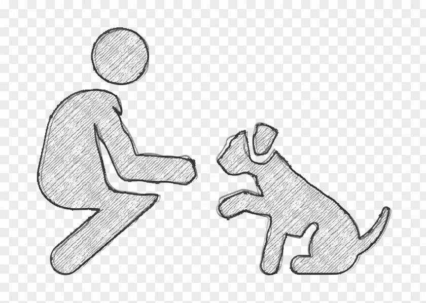 Dog Training Icon Pictograms PNG