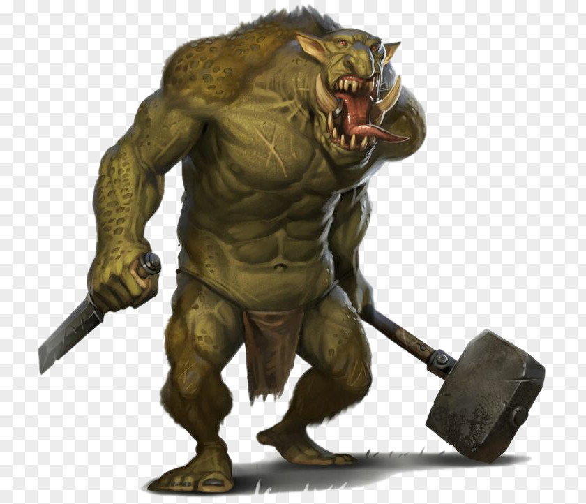 Ugly Orc Warrior Troll Monster Minotaur Legendary Creature Giant PNG