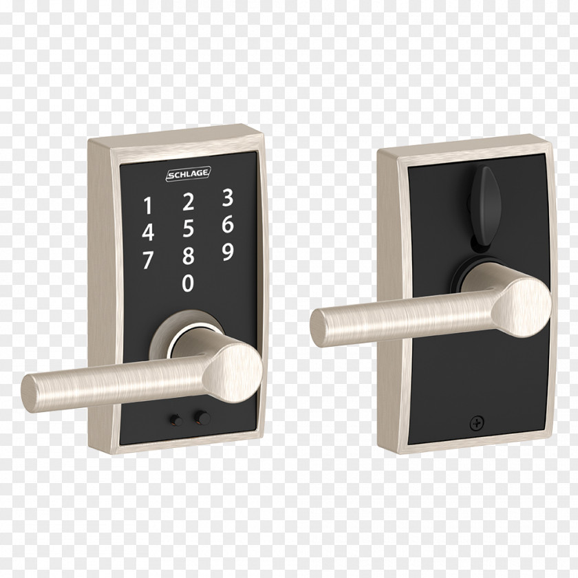 Schlage Electronic Lock Keypad Door Handle PNG
