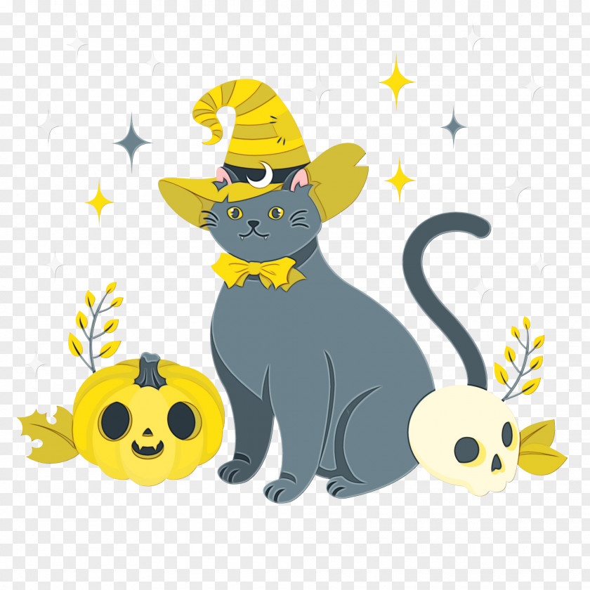 Cat Whiskers Cartoon Dog Yellow PNG