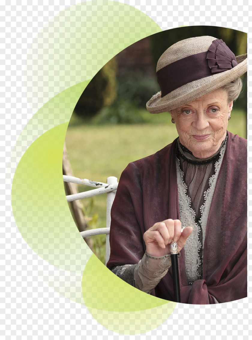Actor Maggie Smith Downton Abbey Violet Crawley Mrs. Hughes Dowager PNG