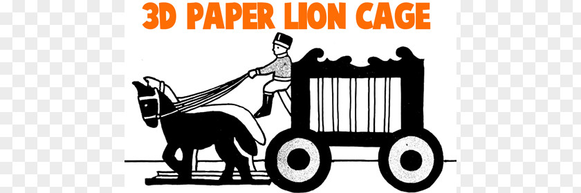 Cut Out Circus Lion Templates Train Car Paper Vehicle Clip Art PNG