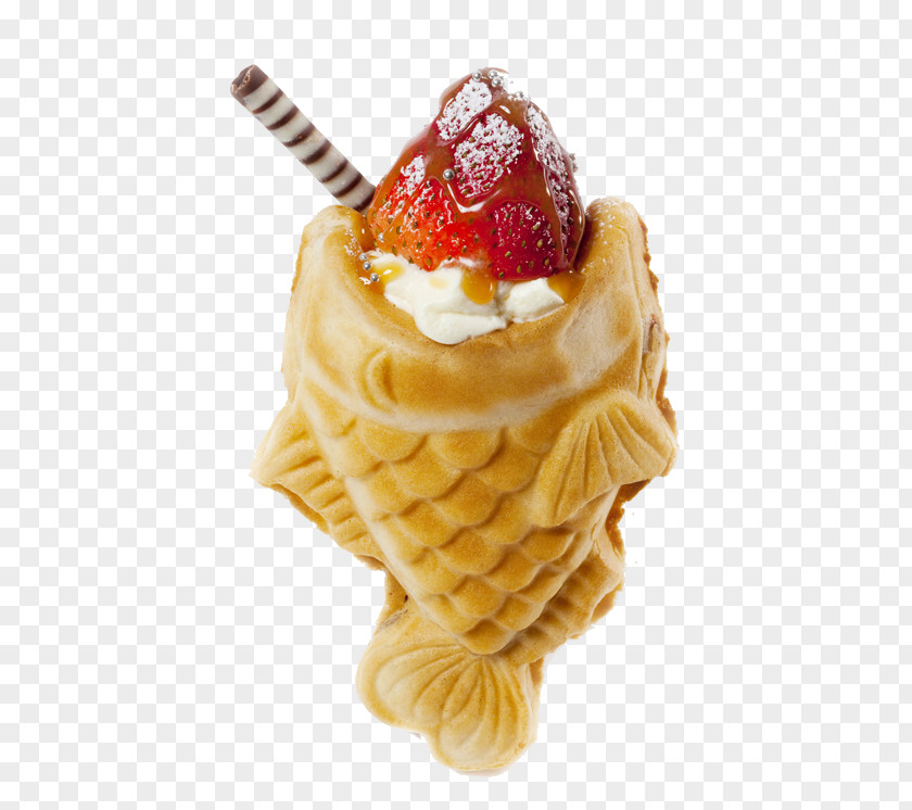 Taiyaki Parfait Ice Cream Crêpe PNG