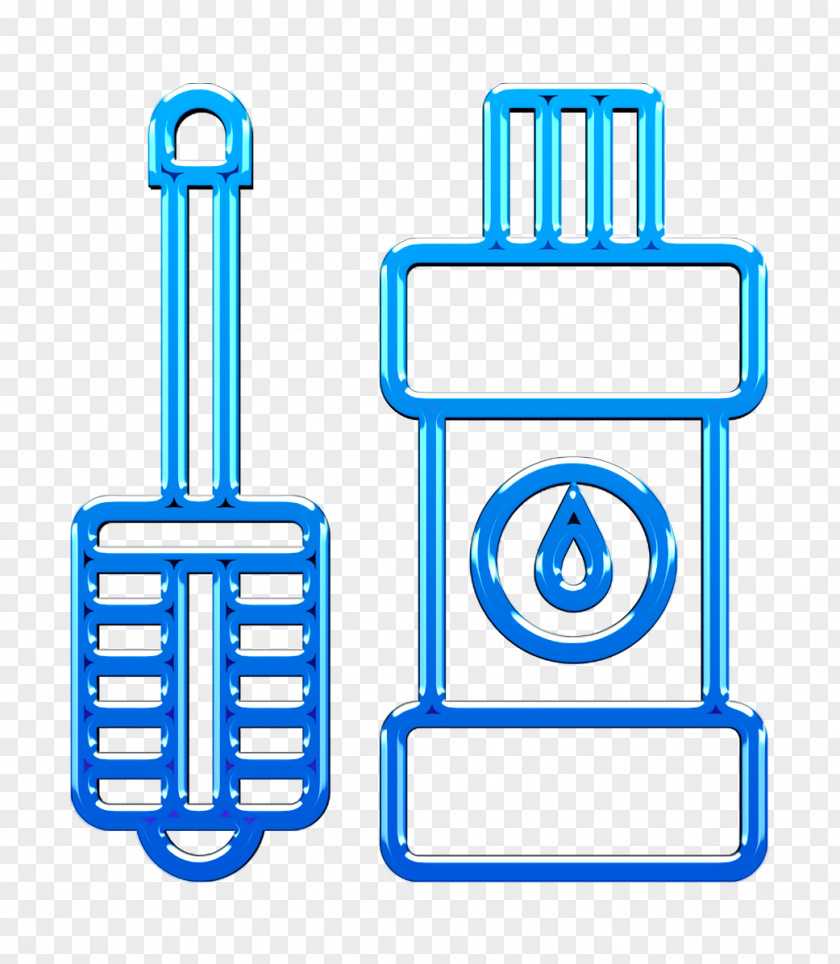 Toilet Brush Icon Cleaning Furniture And Household PNG