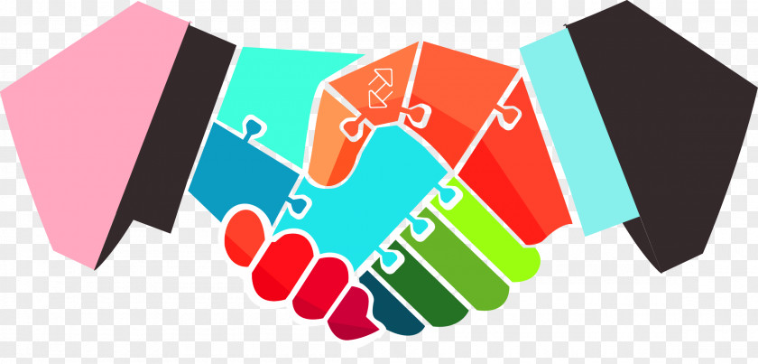 Vector Cartoon Material Business Handshake Negotiation Management Industry PNG