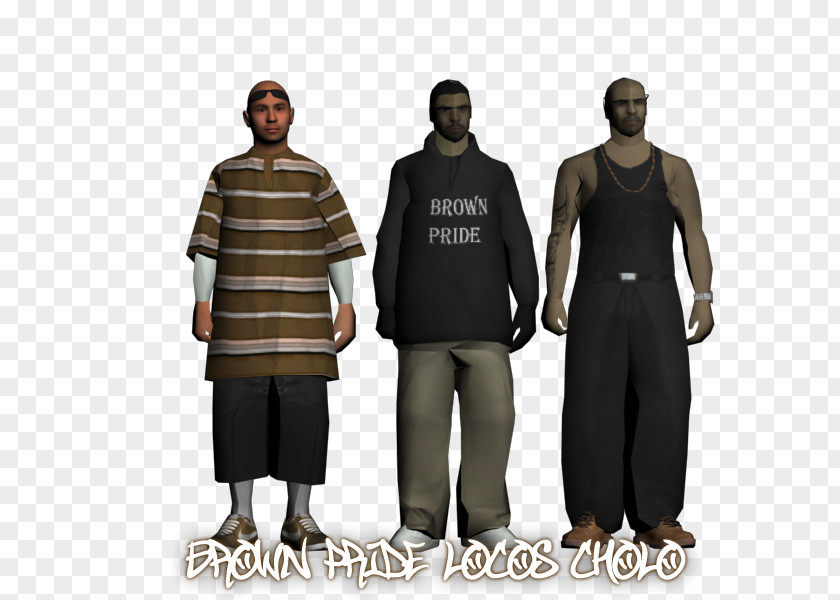 Brown Pride Grand Theft Auto: San Andreas Multiplayer Cholo Mod Film PNG