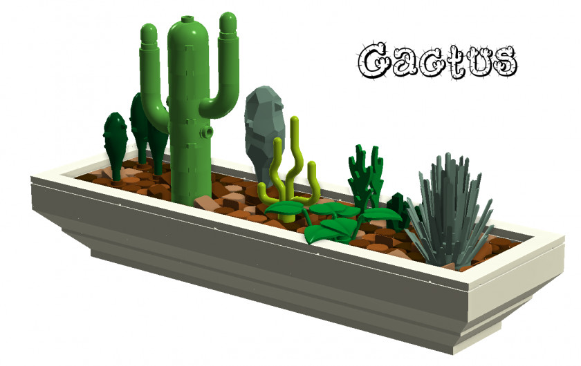 Cactus Cactaceae Lego Ideas Plant Desk PNG