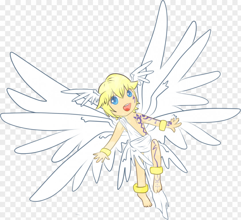 Fairy Line Art Insect PNG