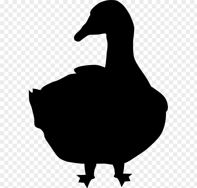 Goose Silhouette Bird Image PNG