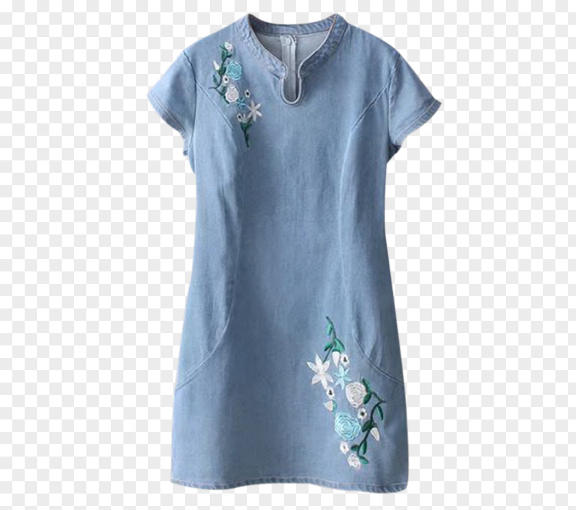 Cheongsam T-shirt Dress Sleeve Clothing PNG