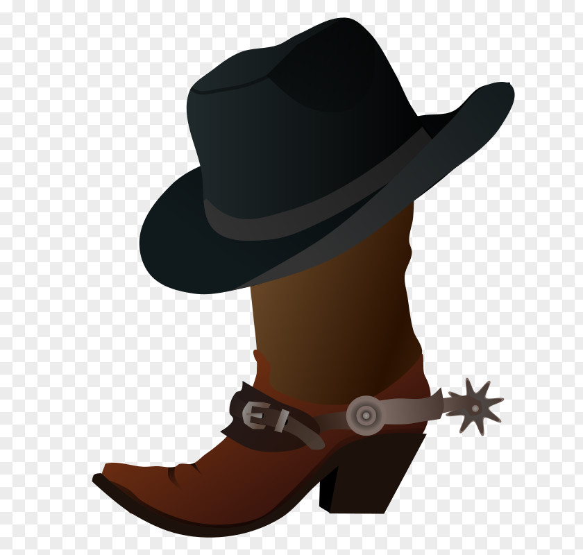 Cowboy Hat Clipart N Boots Boot Clip Art PNG