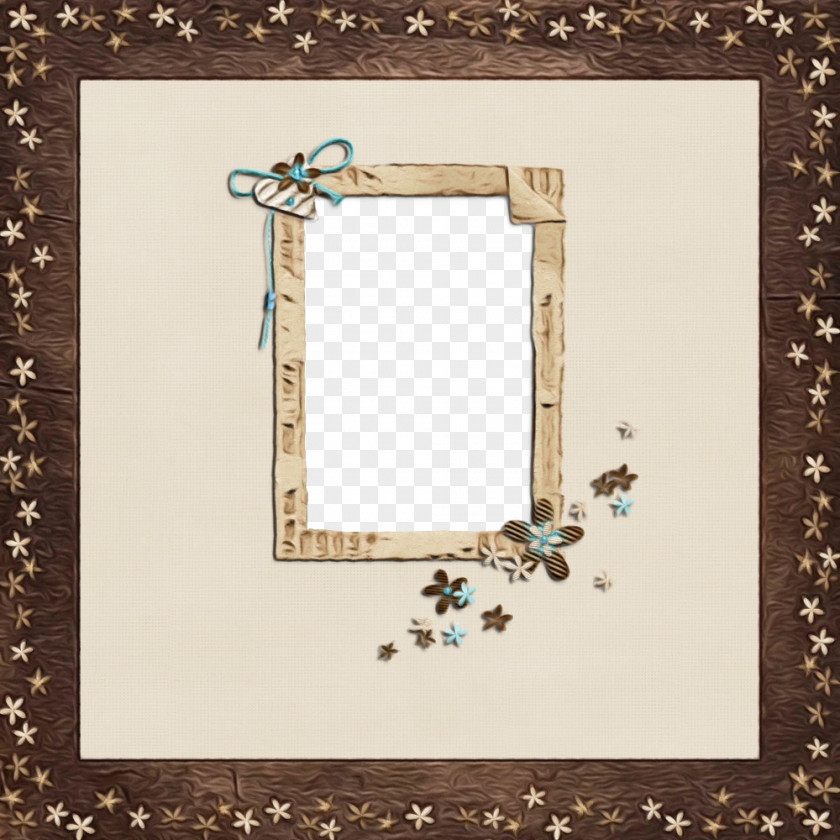 Interior Design Beige Picture Frame PNG