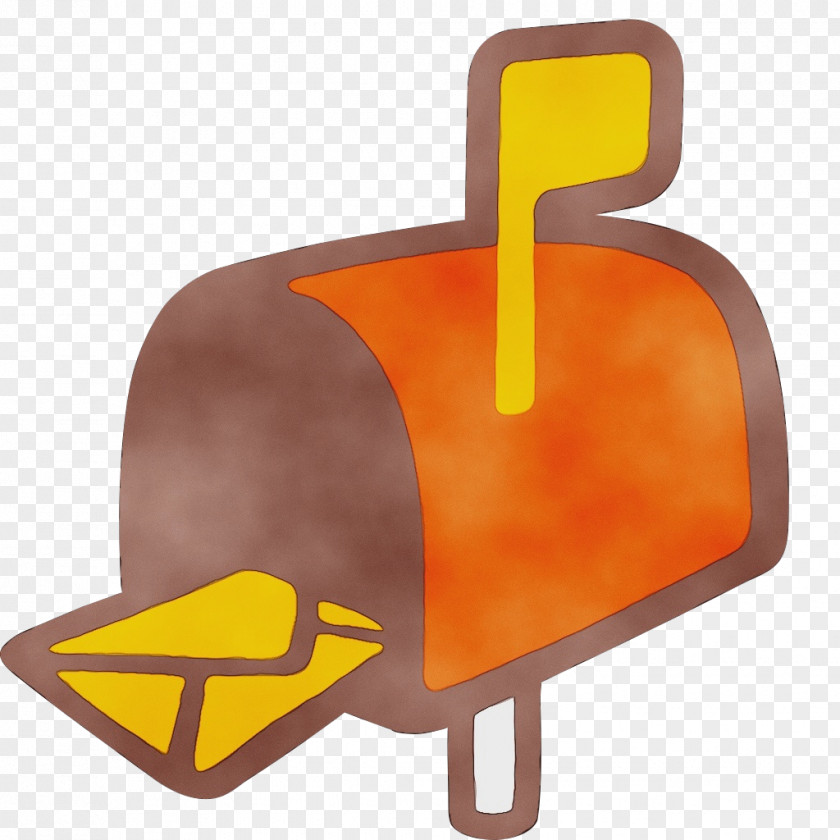 Yellow Orange Email Emoji PNG