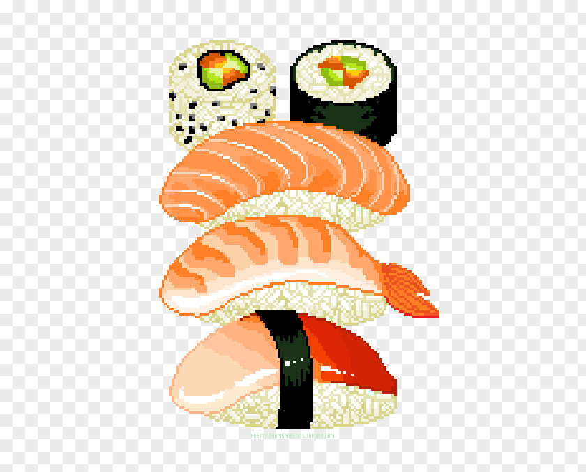 Cartooin Sushi Japanese Cuisine California Roll Onigiri Sashimi PNG