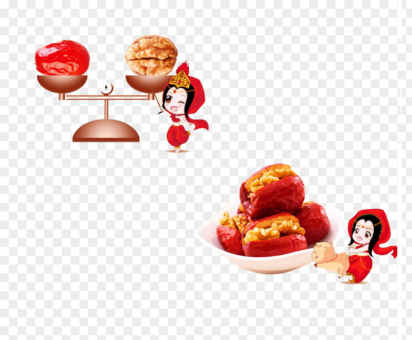 Dates And Walnuts Strawberry Sweetness Dessert Cuisine PNG