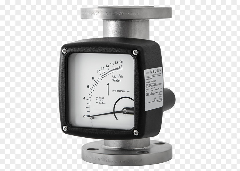Flow Meter Rotameter Measurement Water Metering Durchflussmesser Volumetric Rate PNG
