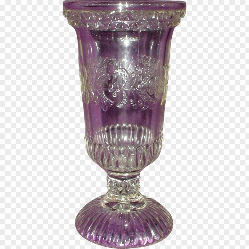 Glass Vase Stemware Candlestick Floral Design PNG