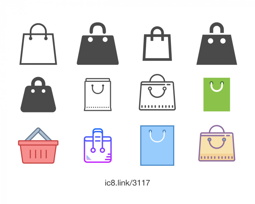 Shopping Bag Bags & Trolleys Font PNG