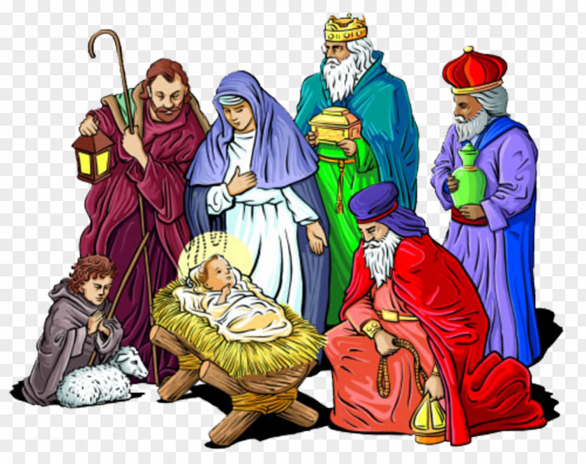 Mary Holy Family Nativity Of Jesus Christmas Scene Clip Art PNG