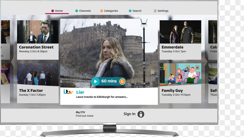 New Tv Television Nvidia Shield ITV Hub Display Device PNG