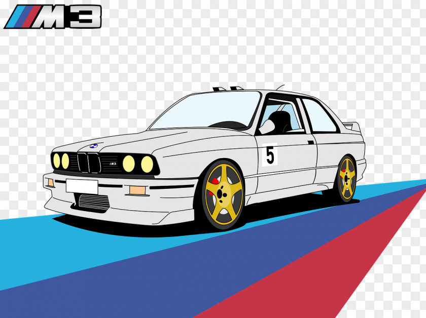 Car BMW M3 5 Series T-shirt PNG