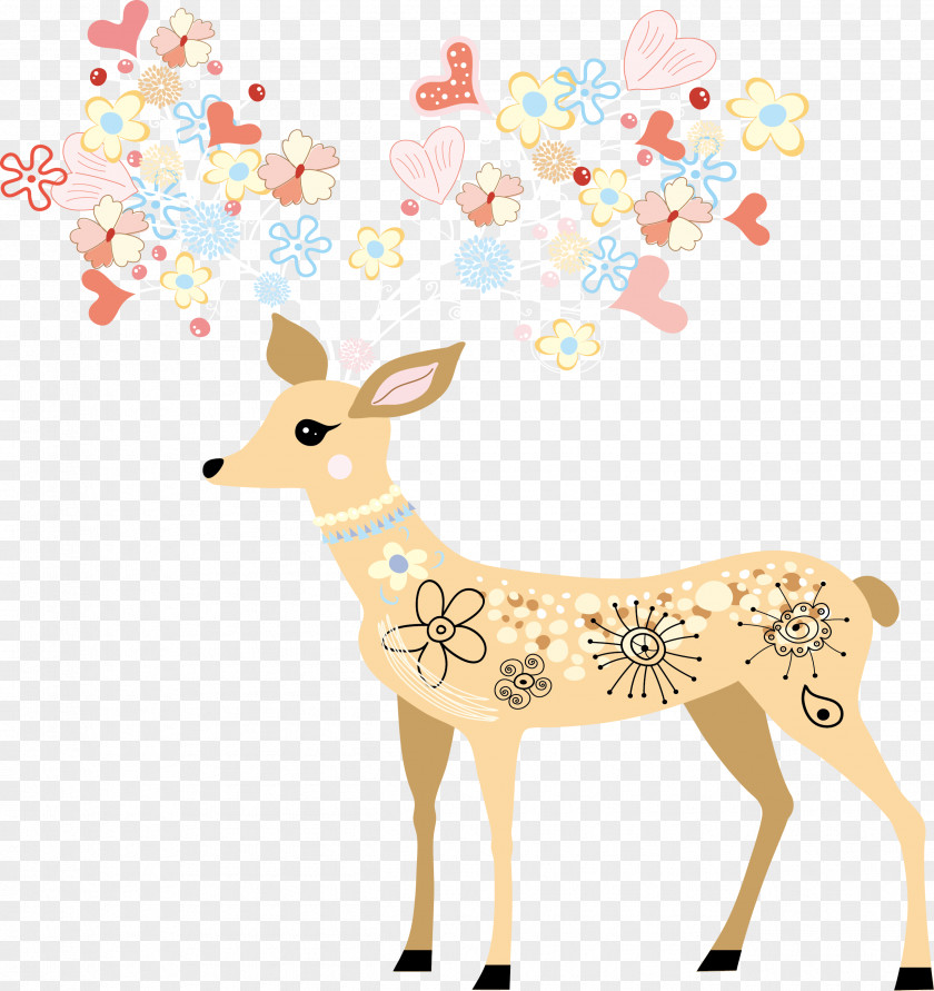Deer,Pattern Paper Window Wall Decal Polyvinyl Chloride Sticker PNG