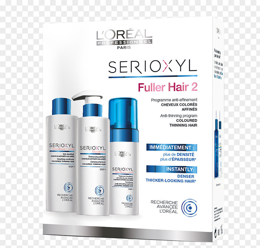 Loreal L'Oréal Professionnel Serioxyl Denser Hair Treatment Care Loss PNG