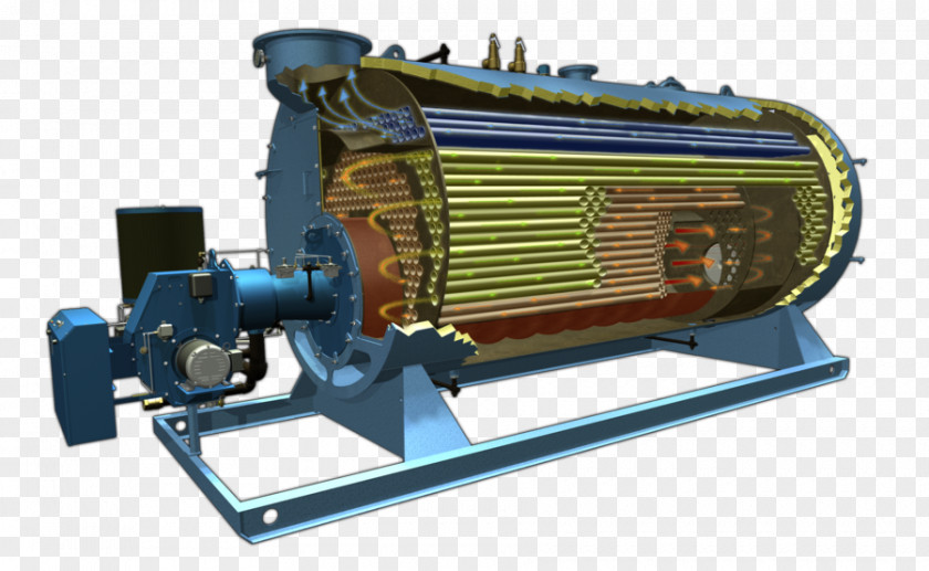 Pass Electric Generator Fire-tube Boiler Water-tube Steam PNG