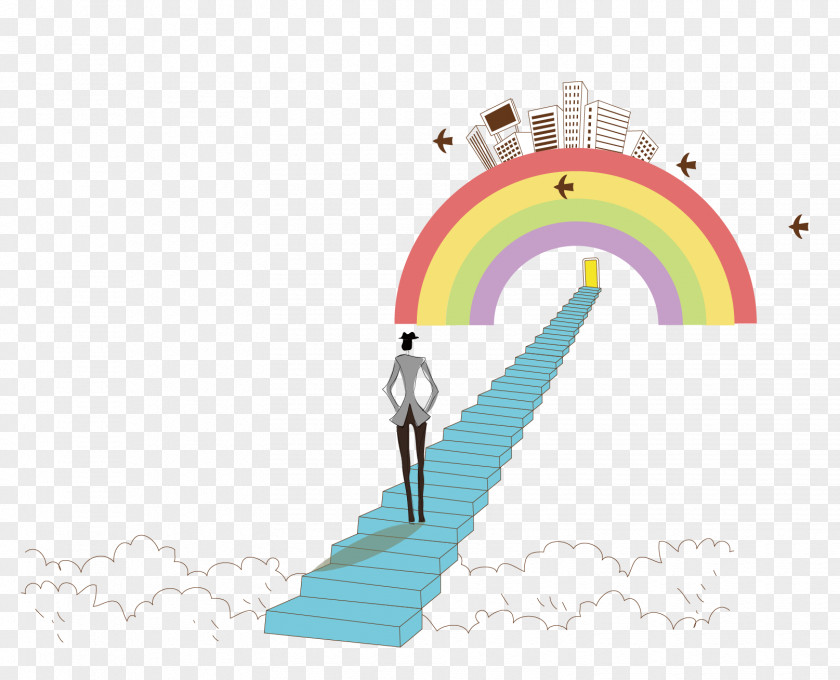 Rainbow Bridge Graphic Design Download PNG