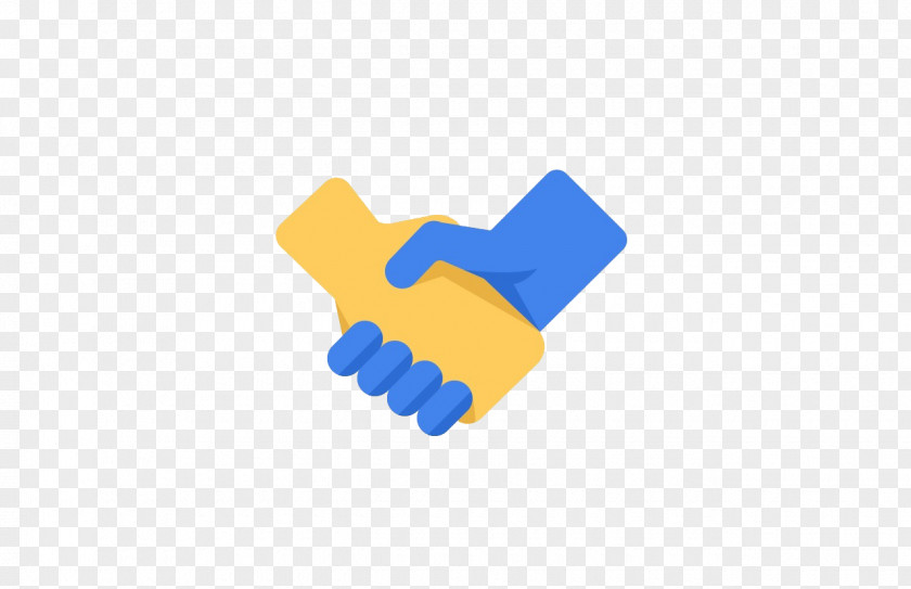 Thumb Electric Blue Yellow Background PNG