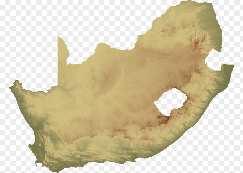 Topo South Africa Azania Topographic Map PNG