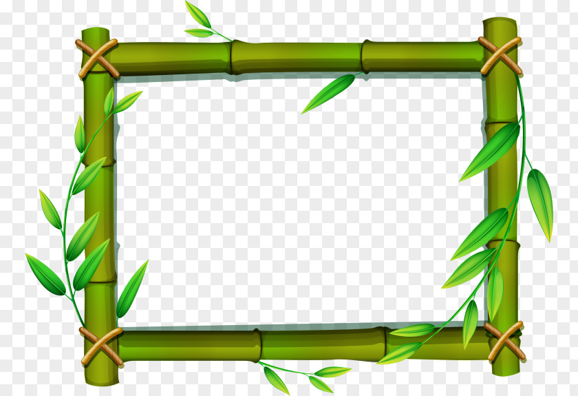 Tropical Woody Bamboos Clip Art PNG