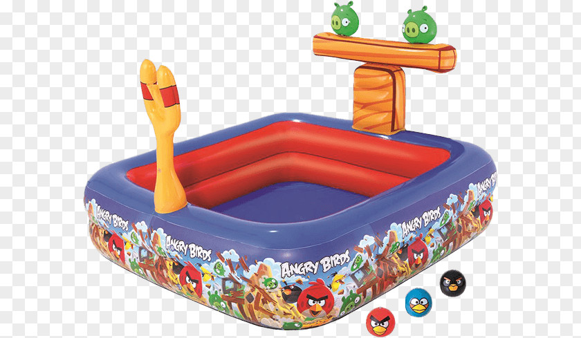 Angry Birds Blue Swimming Pool Bird Toy Game Intex Swim Center Family PNG