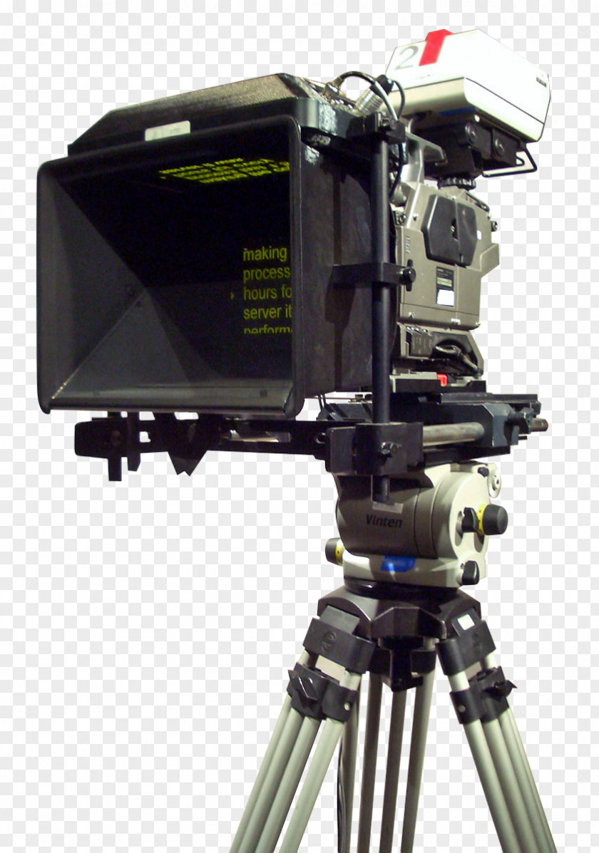 Camera Teleprompter Tripod Video Cameras Television PNG