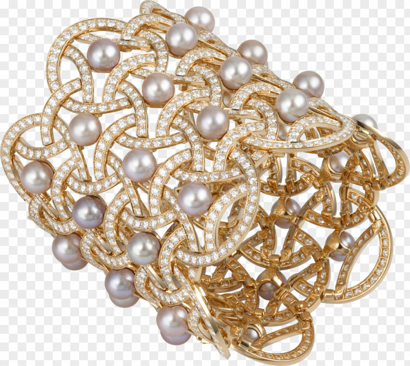 Gold Bracelet Pearl Jewellery Paris PNG