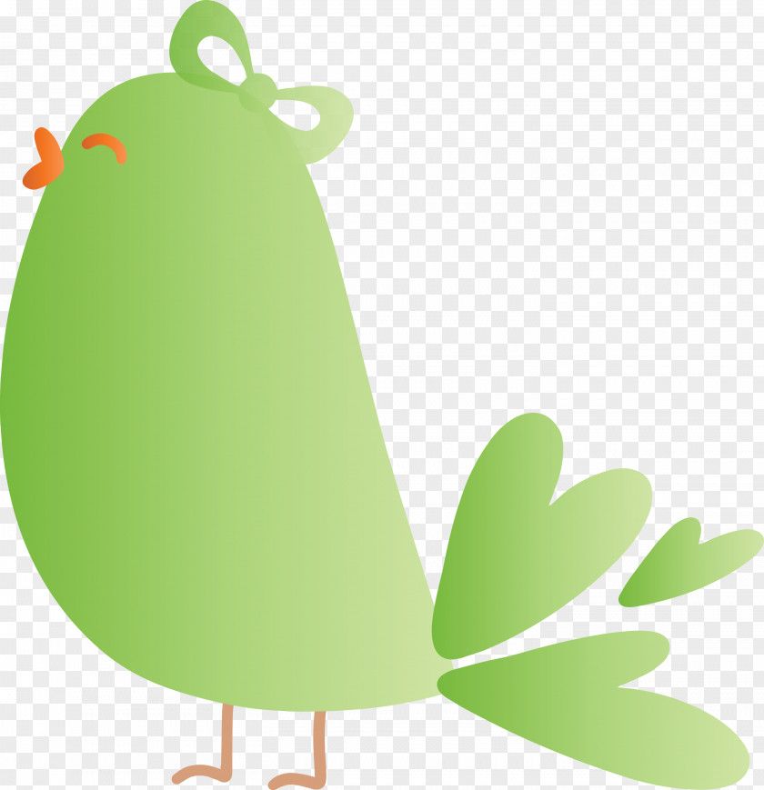 Green Chicken Rooster Grass Tree PNG