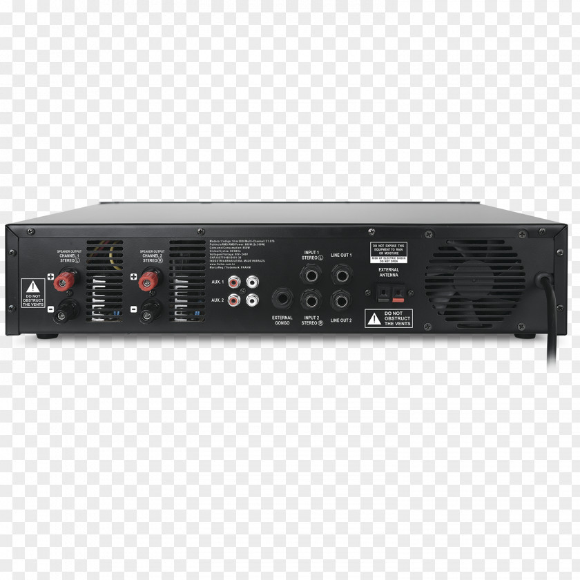 Multi Channel Loudspeaker Enclosure Amplificador Audio AV Receiver Sound PNG