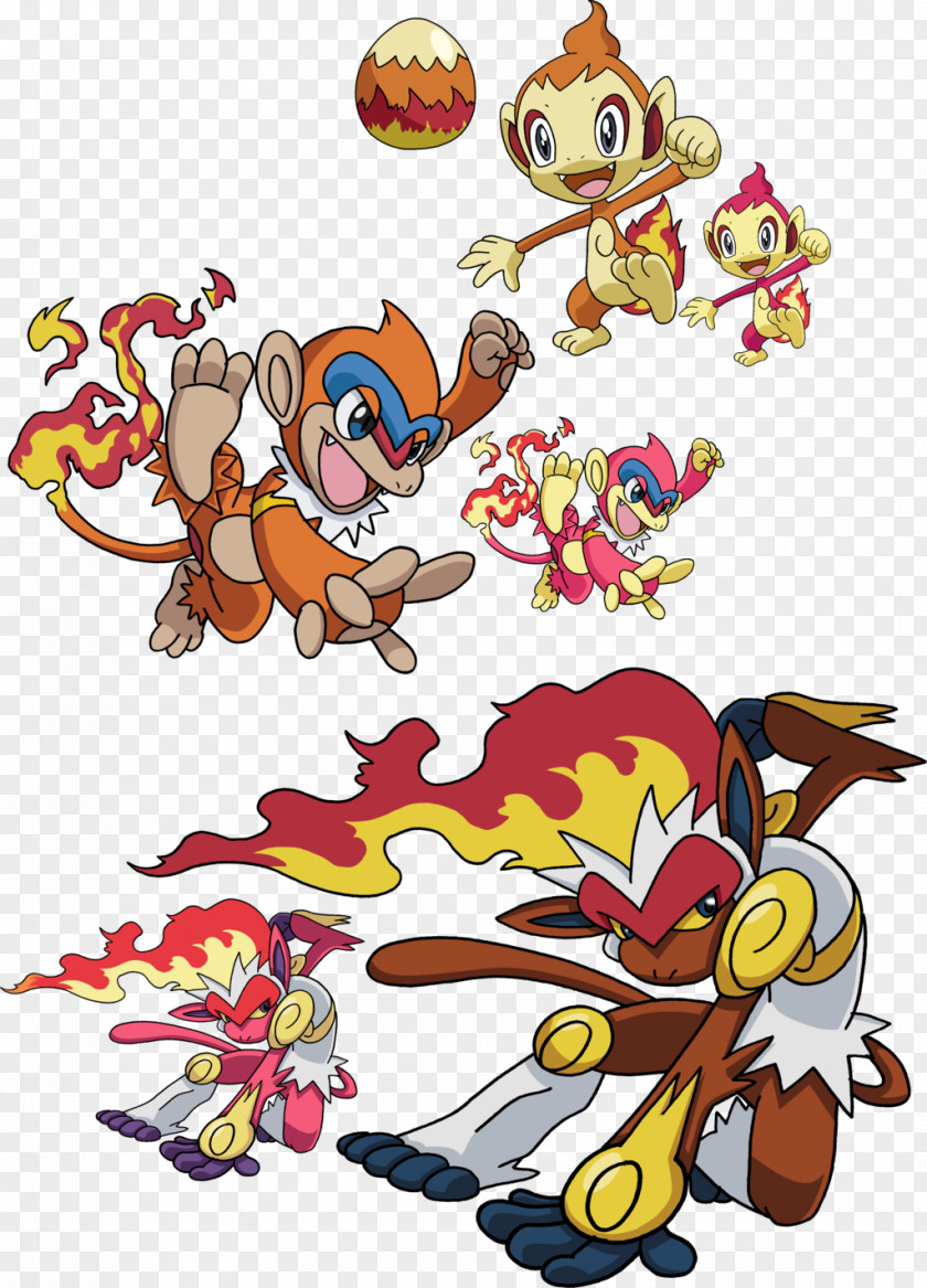 Specially Good Effect Pokémon Diamond And Pearl Platinum Chimchar Evolution Monferno PNG